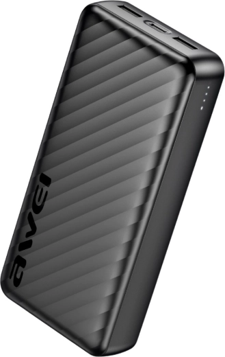 Awei powerbank 20000 mAh p6k pro 2× usb-a/usbc - 1 pieza