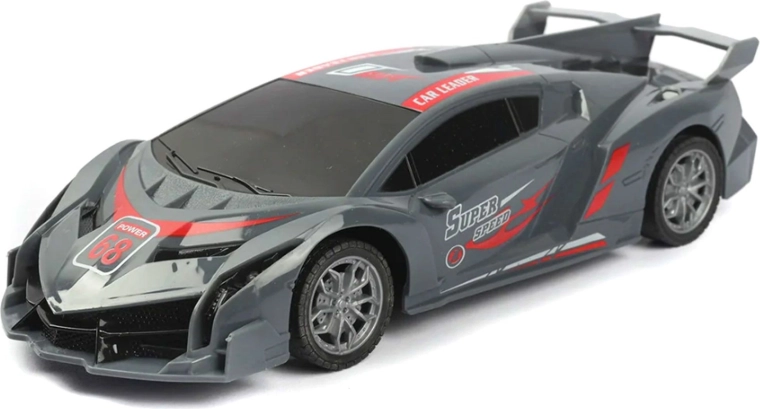 Coche RC deportivo gris-rojo - 1 unidad