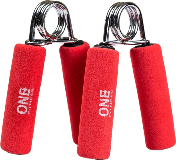 Ejercitador de agarre ONE FITNESS con empuñaduras de espuma, 2 uds