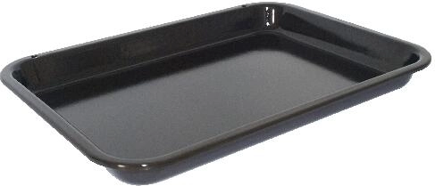 Asadera esmaltada 44,5 × 32,5 × 4 cm, negra