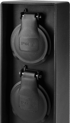 Protección IP44 y seguro infantil