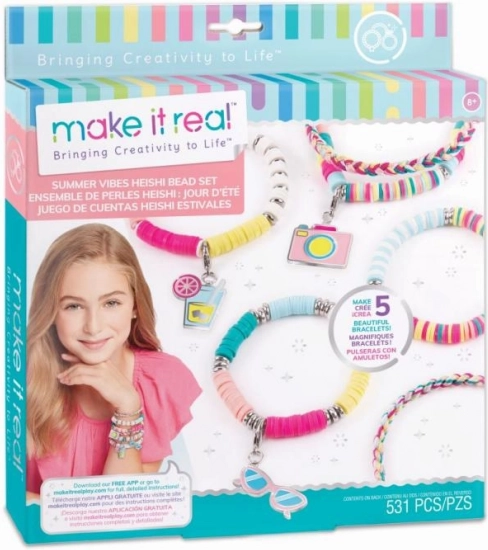 Set de verano para hacer pulseras con cuentas
