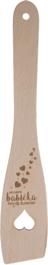 Espátula de madera recta 30 cm La mejor abuela