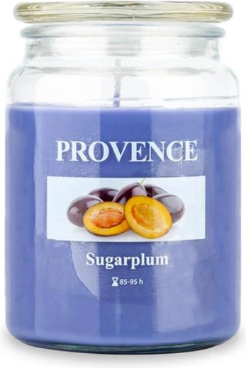 Vela aromática en vaso de cristal PROVENCE ciruela 95 horas