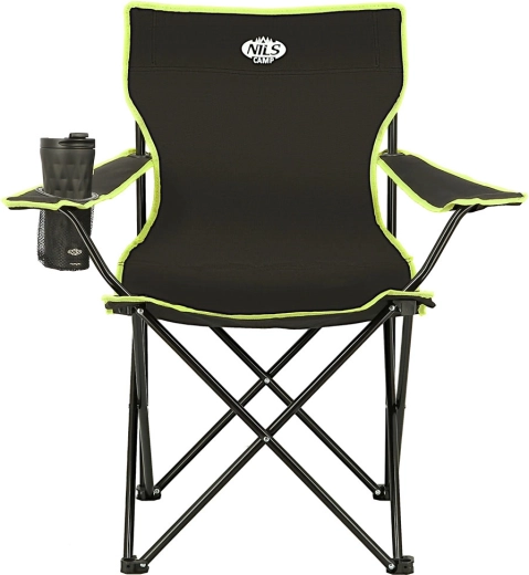 Silla de camping plegable NILS CAMP color lima
