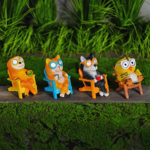 Figura LED solar con forma de animal - 1 unidad