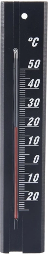 Termómetro universal de madera negro 20 cm