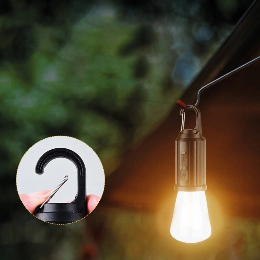Práctico sistema de suspensión para iluminar en cualquier lugar