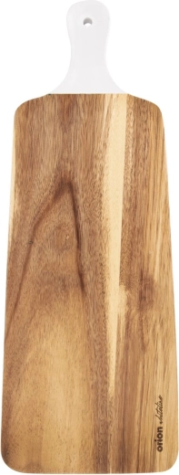 Tabla de cortar Orion de madera de acacia Whiteline con asa 48,5 × 18,5 cm