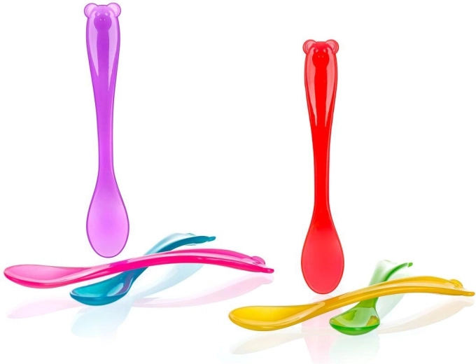 Cucharitas infantiles 4Kids, de plástico, 13,5 cm, mix de colores, 3 uds
