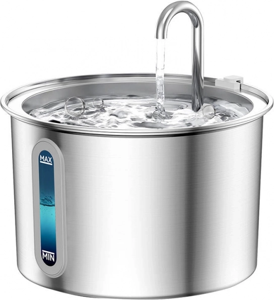 Fuente de acero inoxidable Oneisall para perro y gato