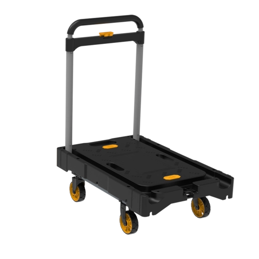 Carro de plataforma plegable 63 × 40,5 × 92 cm, capacidad de carga 136 kg