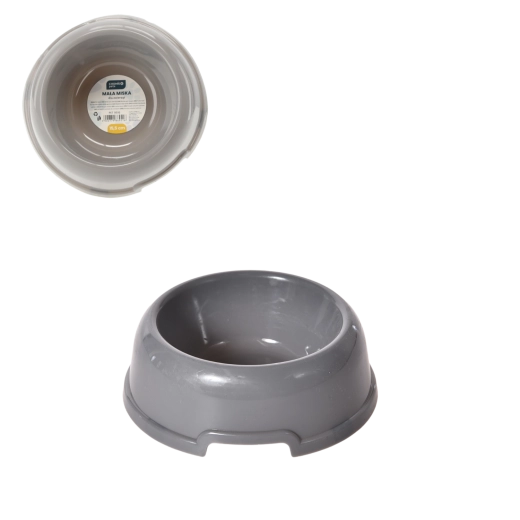 Cuenco gris para mascotas 15,5 cm - 1 unidad