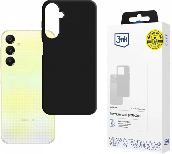 Funda mate 3mk para Samsung Galaxy A26 5G – negra