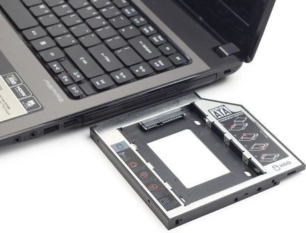 Adaptador para unidad óptica de 12,7 mm para HDD/SSD SATA de 2,5 pulgadas
