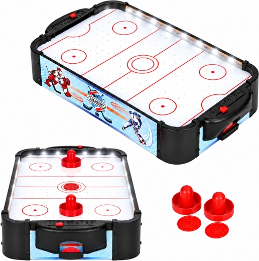 Air hockey de mesa infantil con iluminación LED de 58 cm ECOTOYS
