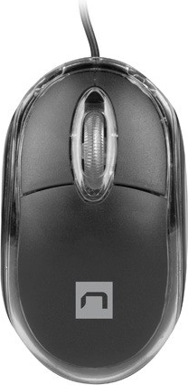 Ratón óptico con cable Natec Vireo 2, 1000 DPI, negro
