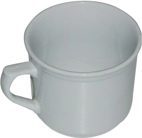 Tazón cerámico para calentar 620 ml sin decoración, blanco