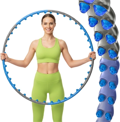 Hula hoop de masaje con protuberancias magnéticas Trizand de 110 cm