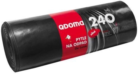 Bolsas de basura resistentes 240 l, negras, 120 × 145 cm (10 uds.)