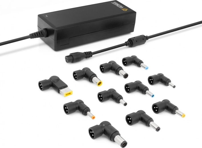 Adaptador de alimentación universal para portátil de 90 W con juego de 11 conectores