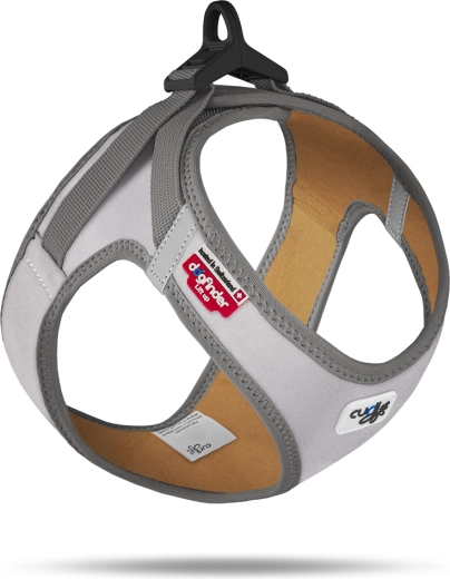 Arnés reflectante Curli Glow Reflective para perros gris talla L (8–13 kg)
