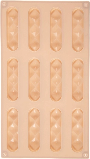 Molde de silicona para galletas y pralinés beige 29,5 × 17 × 1,5 cm