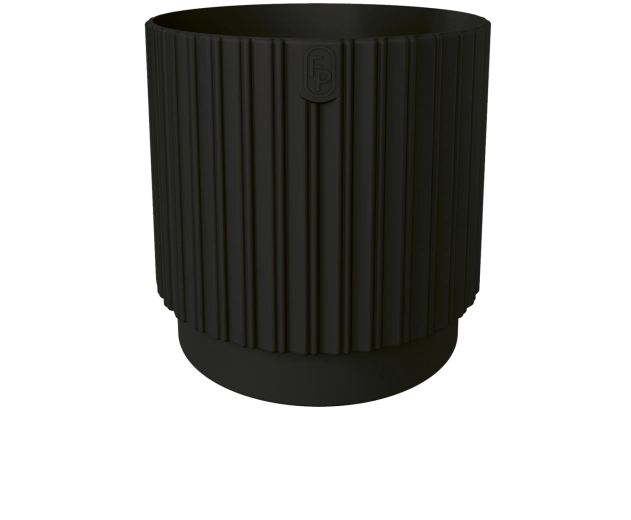 Maceta MIKA Cyli Petit ECO Recycled 18 cm negra