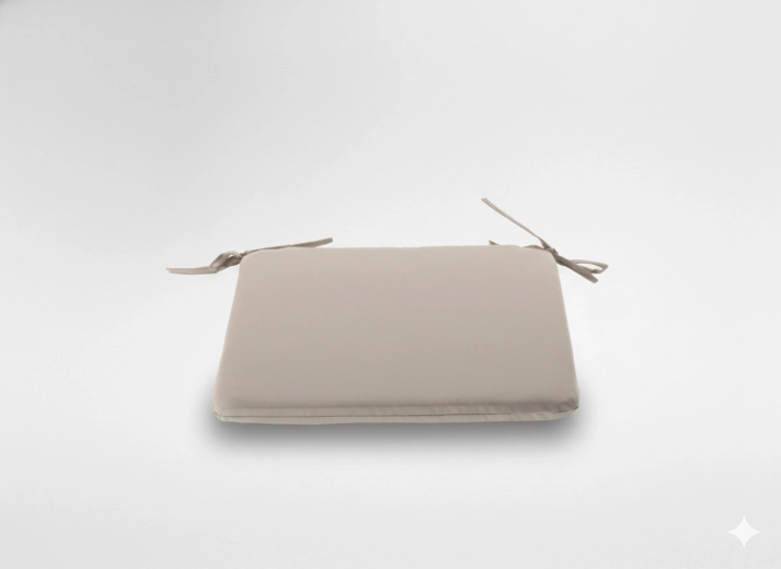 Cojín para silla 40 × 40 × 3 cm – natural