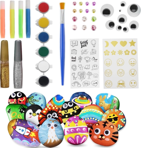 Set creativo para pintar piedras RENEW FORCE
