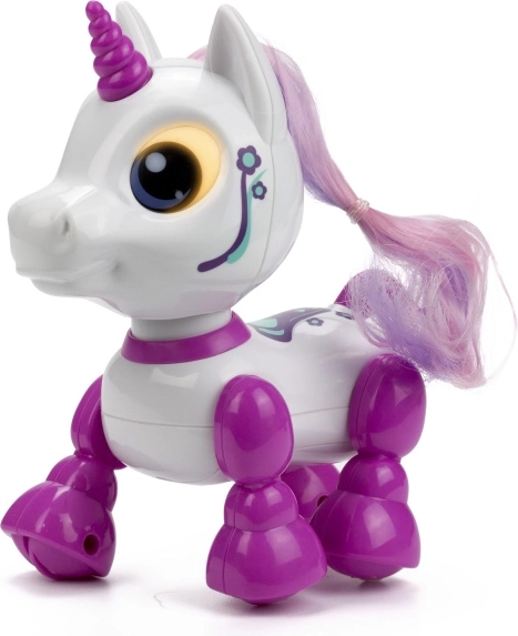 Robot unicornio interactivo con ojos LED y sonidos