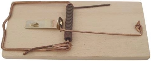 Trampa de madera para ratones, 2 uds