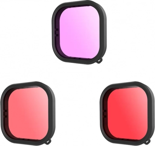 Juego de filtros impermeables Telesin para GoPro Hero 9/10/11/12