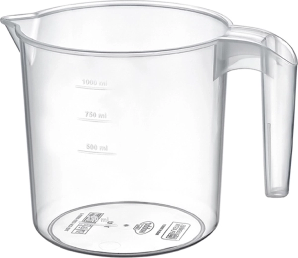 Jarra de cocina transparente con medidor 1 l