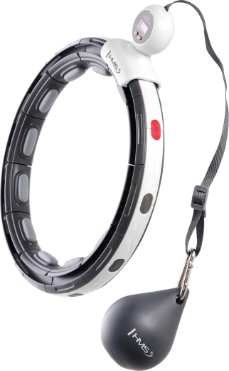Hula hoop de masaje con peso, imanes y contador HMS HHM15 – negro