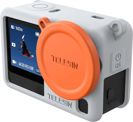 Funda protectora de silicona Telesin para DJI Osmo Action 6, gris