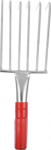 Cultivador de jardín manual con 6 púas 32 cm