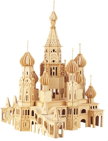 Woodcraft puzle 3D de madera Iglesia Petrohrad