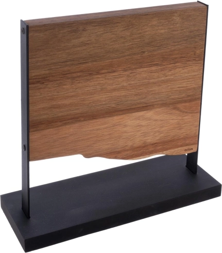 Soporte magnético de doble cara para cuchillos de madera de acacia