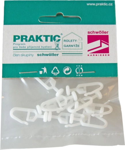 Deslizadores para cortina de plástico, 10 uds.