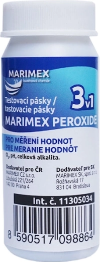 Tiras reactivas Marimex para peróxido 3 en 1 (25 uds)