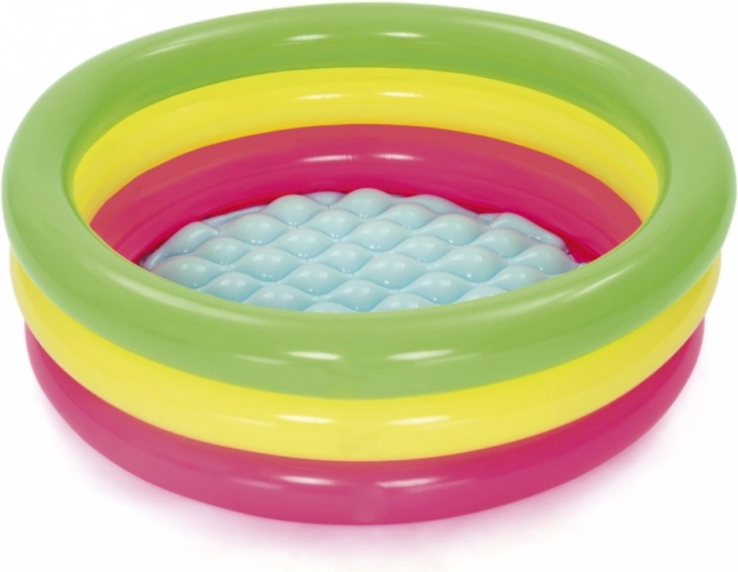 Piscina infantil hinchable Bestway 70 × 24 cm, tres aros de colores