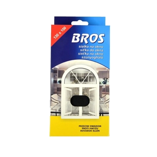 Mosquitera para ventana 130 × 150 cm BROS, negra