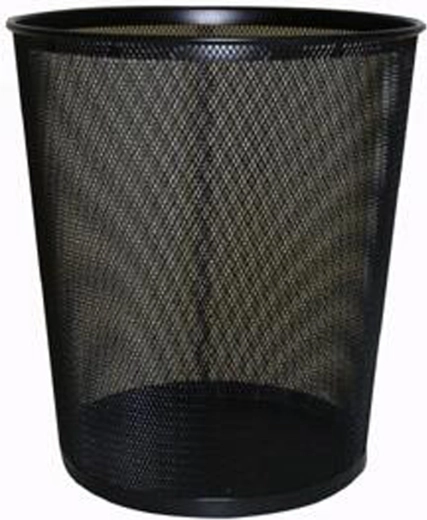 Papelera de alambre Toro 10 l negra
