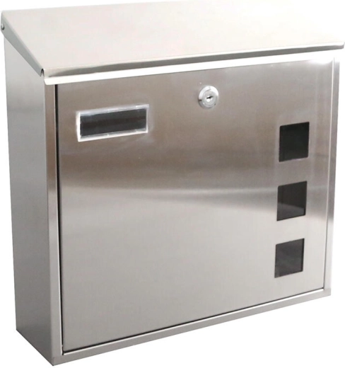 Buzón de acero inoxidable 350 × 330 × 110 mm