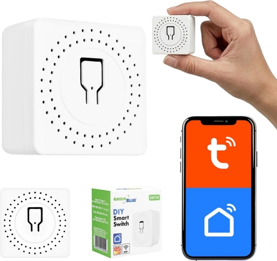Relé Wi‑Fi para caja de instalación eléctrica GreenBlue - 1 pieza