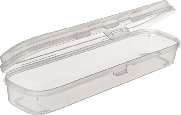 Diseño transparente con ojal para colgar