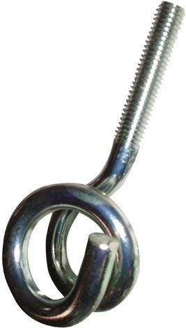 Gancho para columpio M8 × 86 mm, galvanizado – paquete de 10 uds.