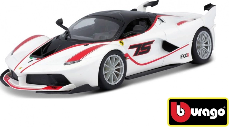 Bburago Ferrari Racing FXX K blanco modelo 1:24