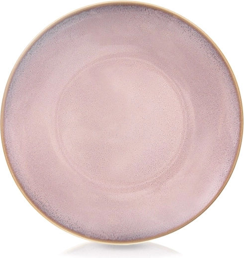 Plato llano de cerámica rosa Glaze 27 cm